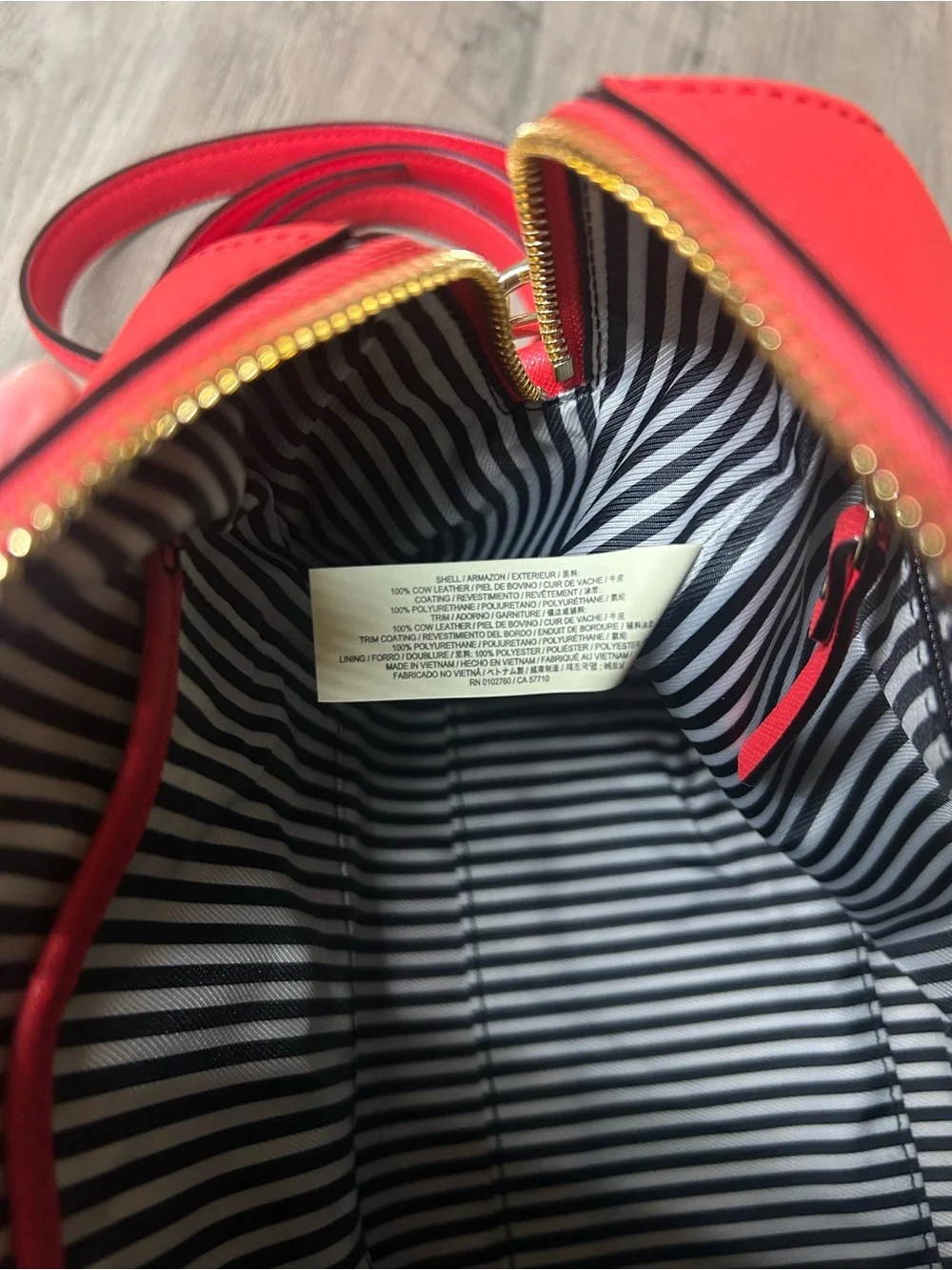 NWOT Kate Spade Cameron Street Red Leather Satchel